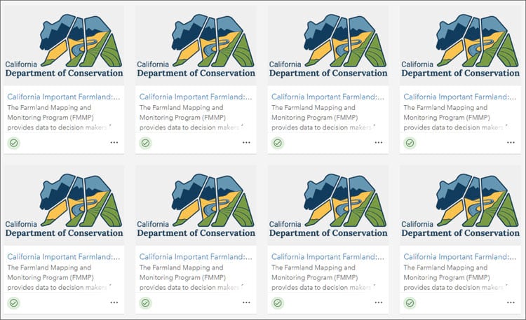 California Department of Conservation thumbnails