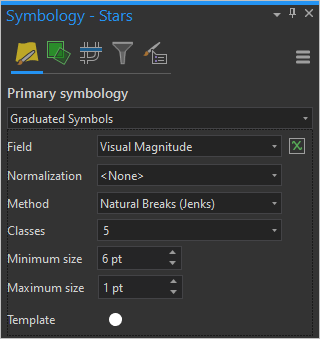 Graduated symbols symbology roperties