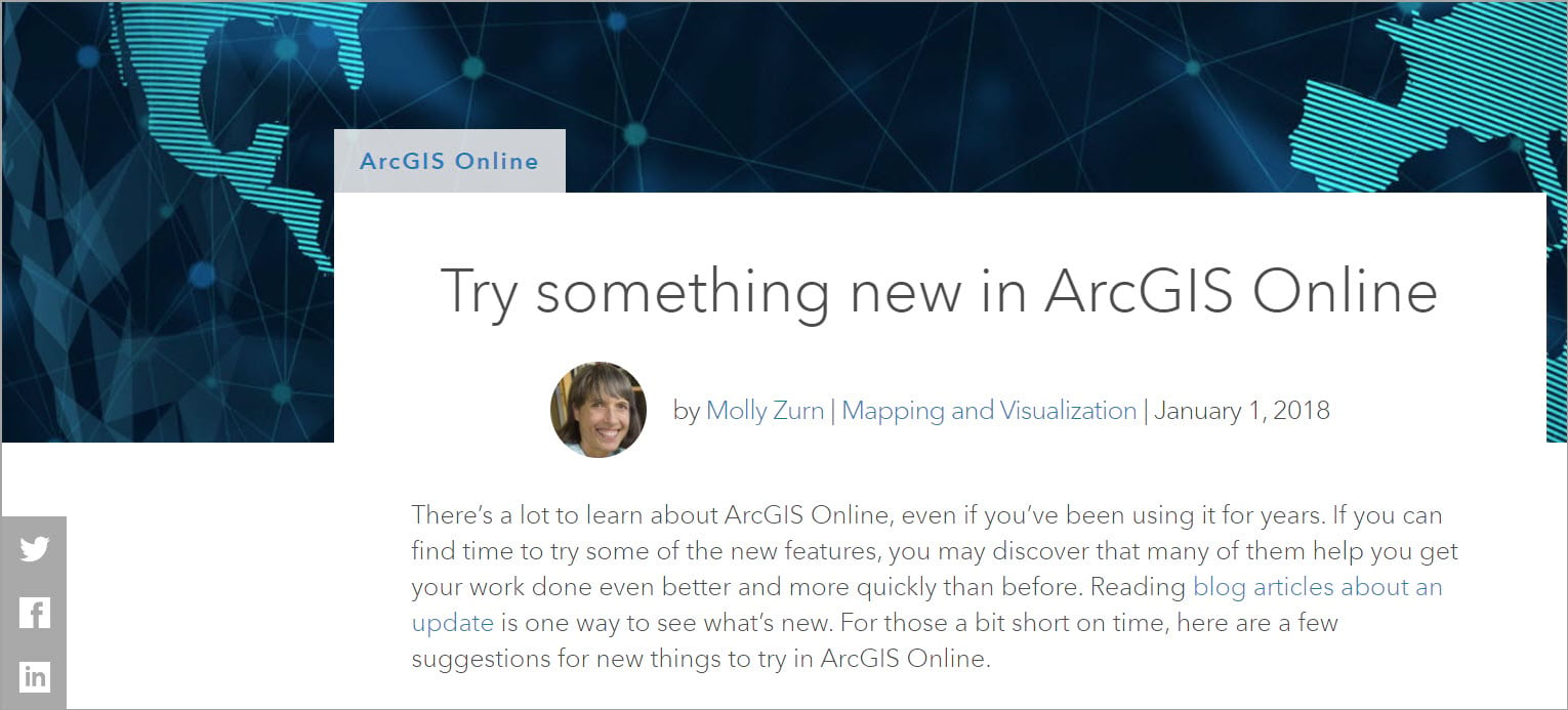 ArcGIS Blog article