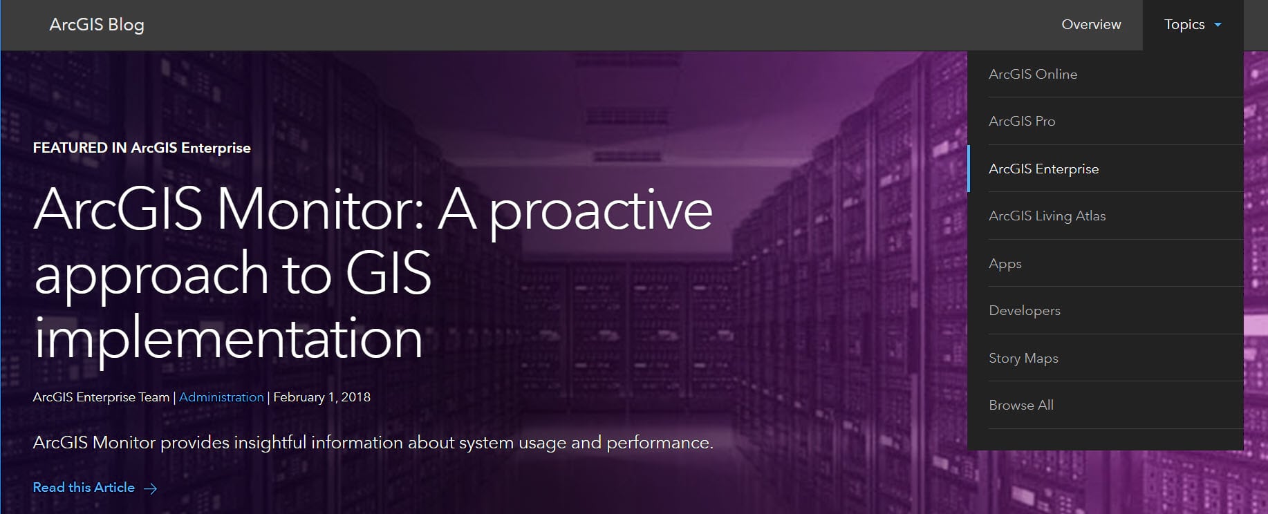 ArcGIS Blog topics ArcGIS Blog topics