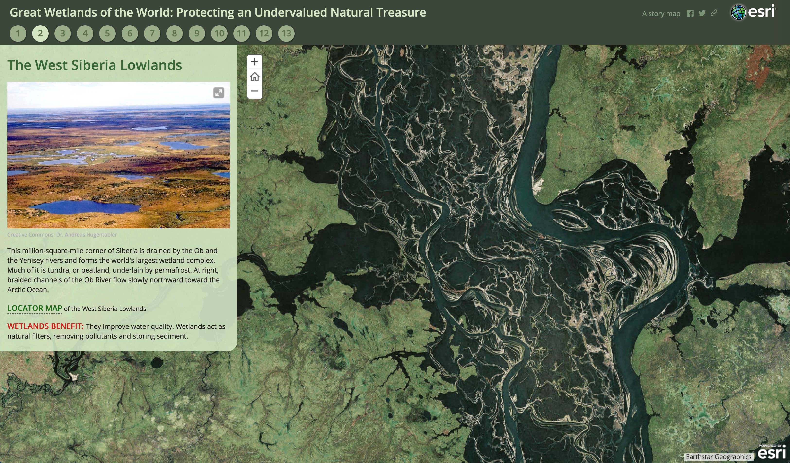 Great Wetlands of the World story map