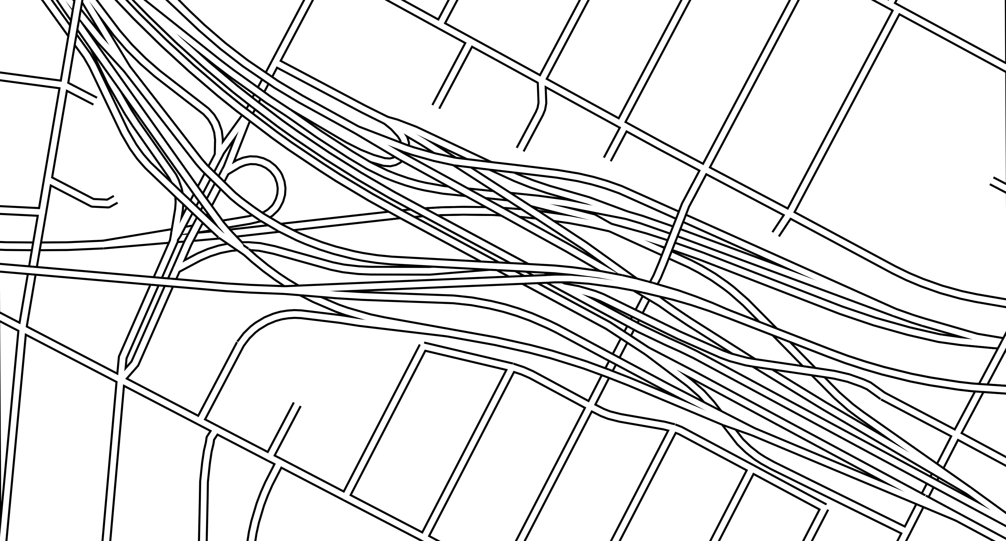 the finished interchange with SLD