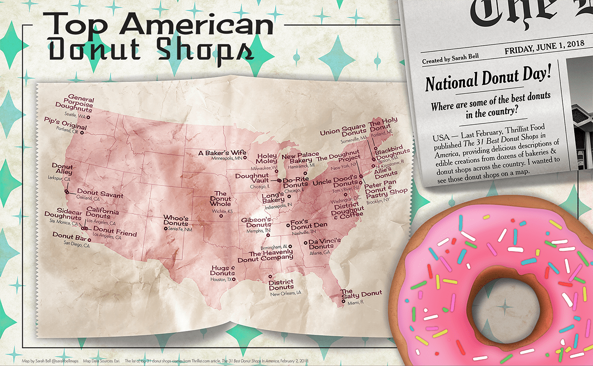 Donut Map full by Sarah Bell Donut Map full by Sarah Bell