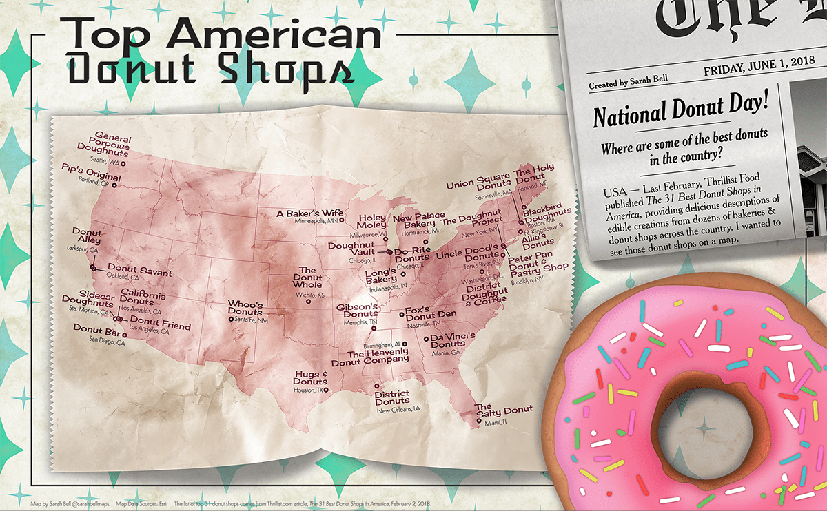 Donut Map full by Sarah Bell