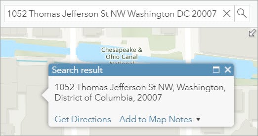 Map search result Map search result