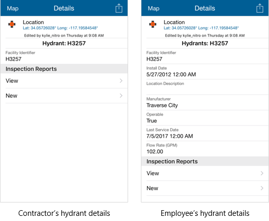 Limited hydrant details for contractors Limited hydrant details for contractors