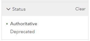 Status Filter for Authoritative Content Status Filter for Authoritative Content