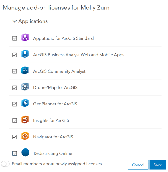 Apps selected Apps selected