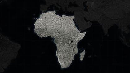 map of african continent only