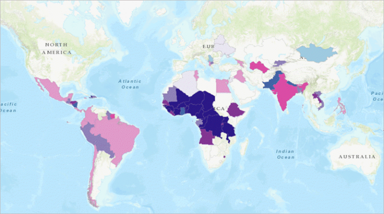 Comparison of children in the workforce and global poverty