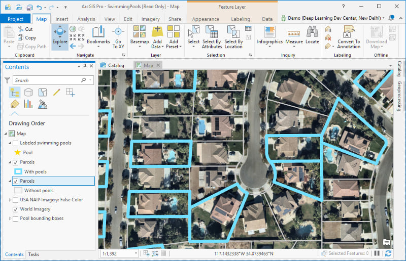 Visualizing pools in ArcGIS Pro