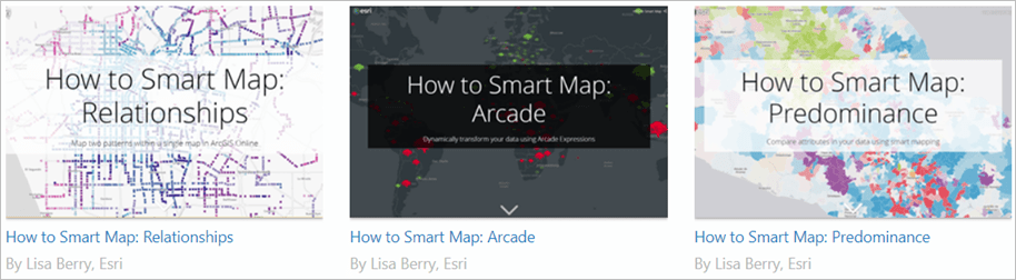 View these story maps to learn how to smart map. View these story maps to learn how to smart map.