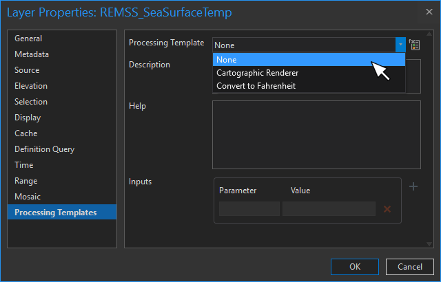 processing templates in ArcGIS Pro