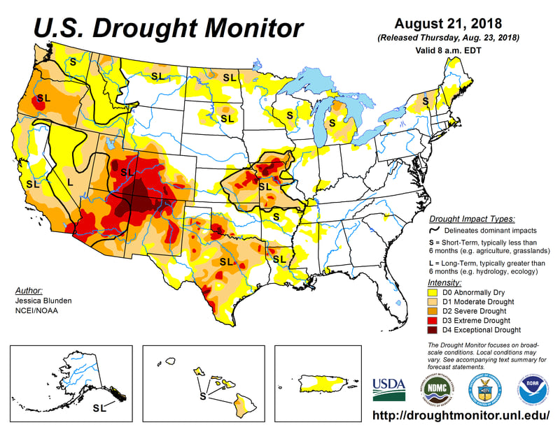 US Drought Monitor US Drought Monitor