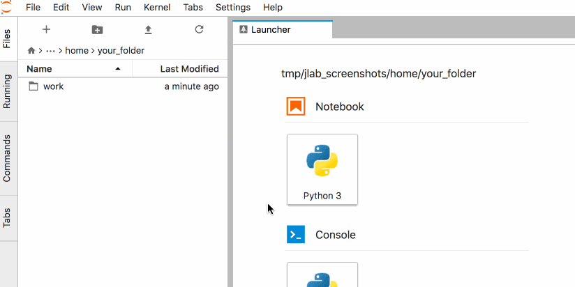 JupyterLab File Explorer