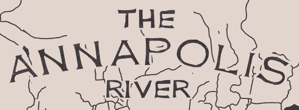 Map title: "The Annapolis River' Map title: "The Annapolis River'