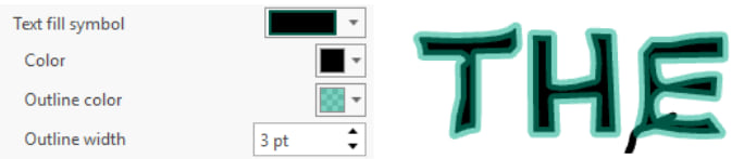 Visual effect of a 3 pt outline on text Visual effect of a 3 pt outline on text