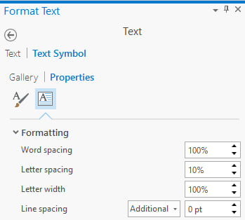 Text formatting properties Text formatting properties