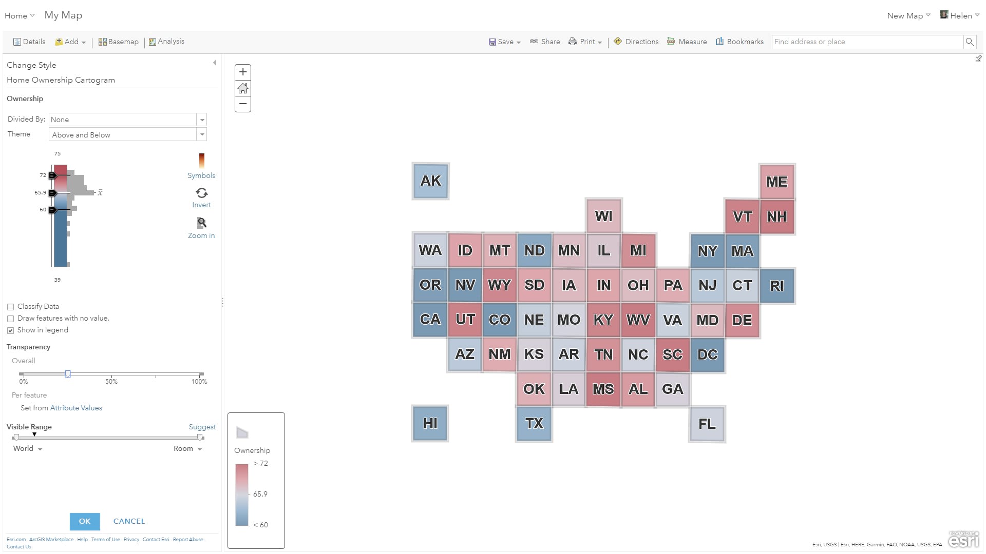 3d Grid Cartogram