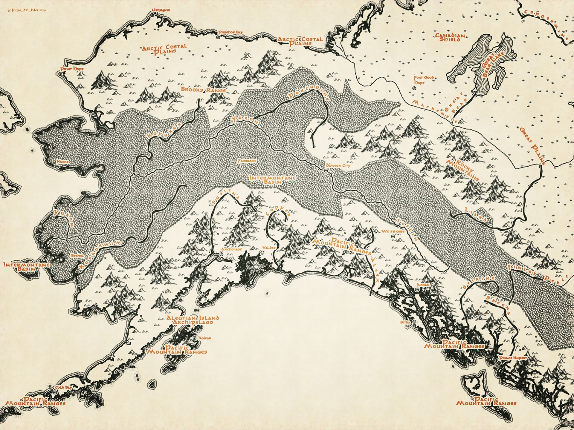 Map annotated by Tolkien found in Pauline Baynes's copy of The