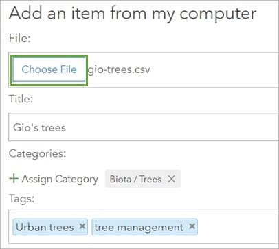arcgis online add data from database