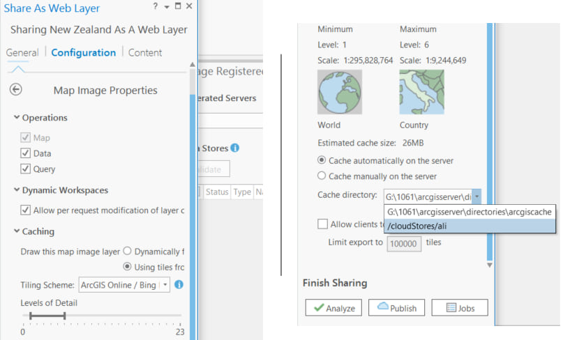 Sharing a cache as a web layer