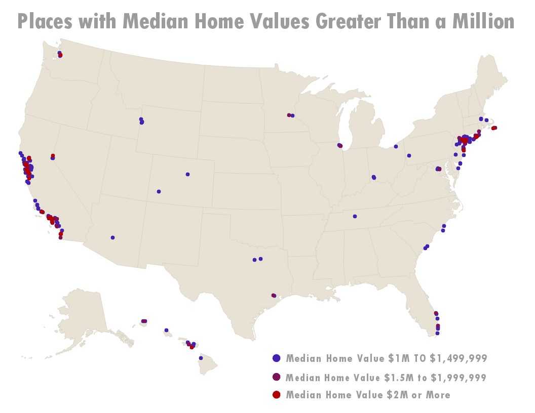 2018 High Median Home Values