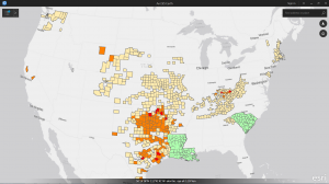 FEMA Disaster Counties in ArcGIS Earth