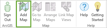 Add Map selected from Map window