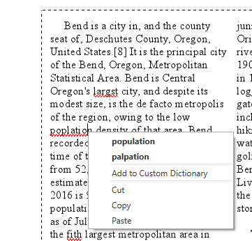 Spell-check and columns in layout text in the ArcGIS Pro 2.3 beta