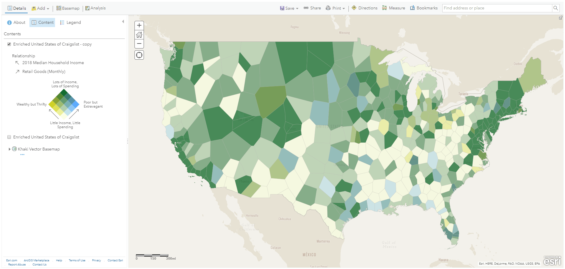 United States of Craigslist, with Demographics