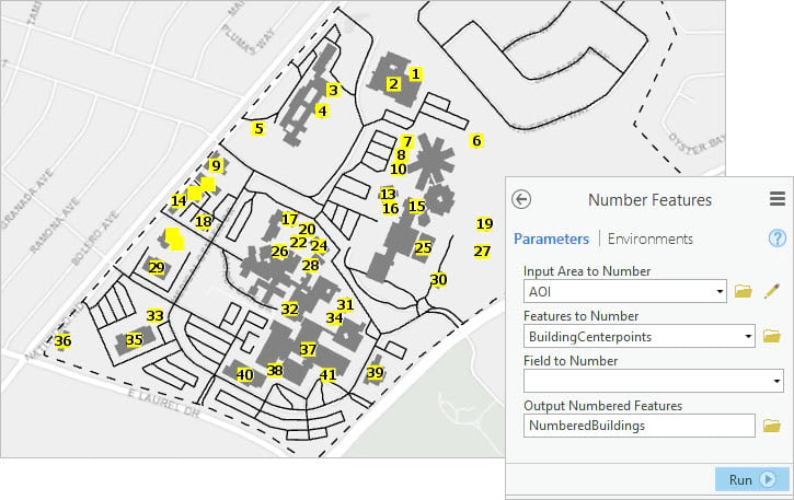 Numbered Buildings