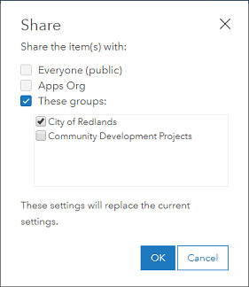 Share dialog