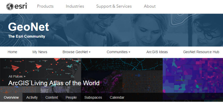 Esri Vector Basemaps GeoNet Living Atlas of the World