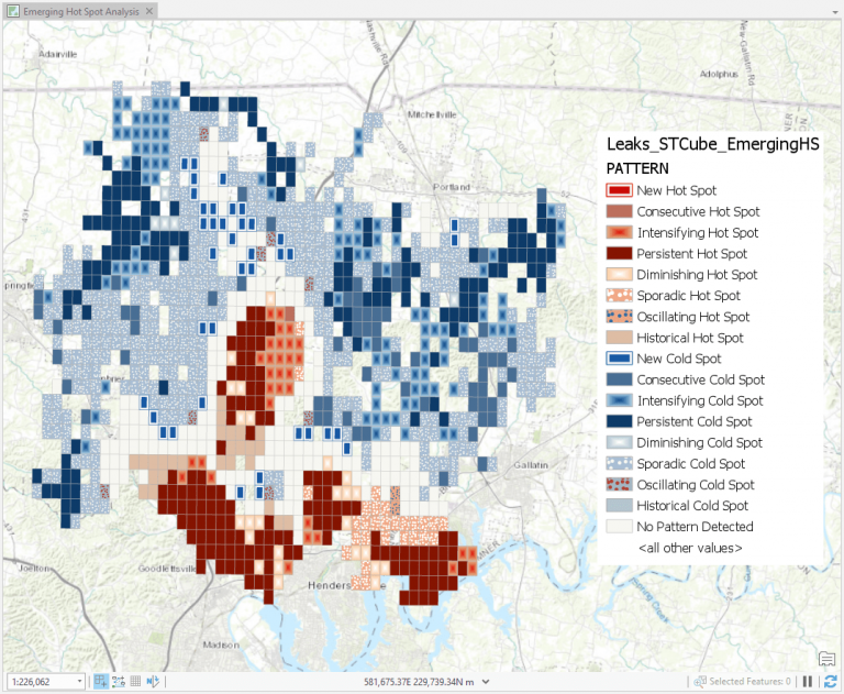 Map with hot spots Map with hot spots