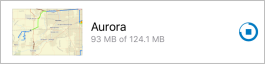 Aurora map area downloading