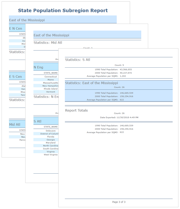 Reports built in ArcGIS Pro 2.3 Reports built in ArcGIS Pro 2.3