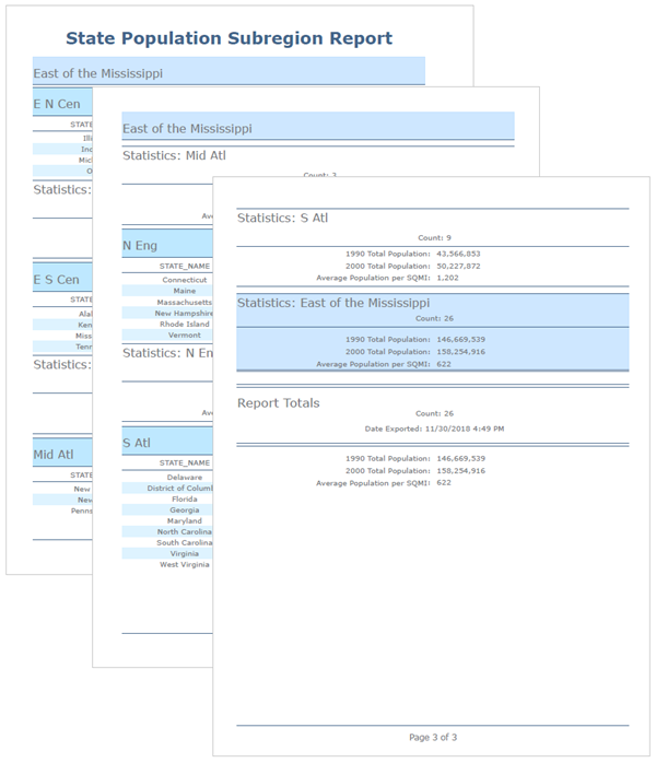 Reports built in ArcGIS Pro 2.3