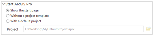 Start ArcGIS Pro heading Start ArcGIS Pro heading