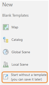 ArcGIS Pro project templates