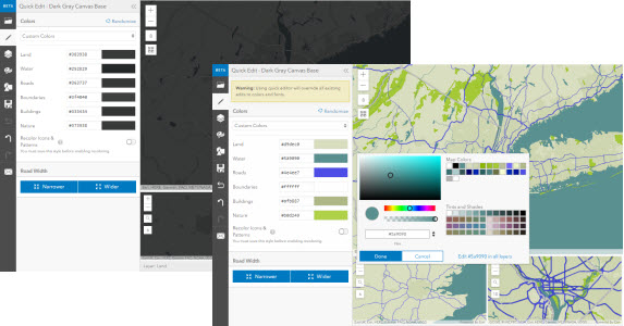 Esri Vector Basemaps Tile Style Editor