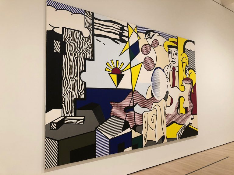 Roy Lichtenstein, Figures with Sunset, 1978. Taken by the author at the San Francisco Museum of Modern Art in December 2018.