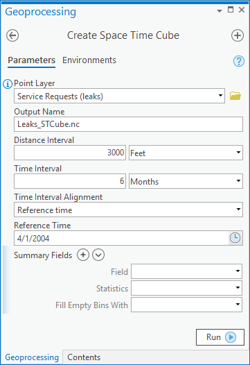 Tool parameters in ArcGIS Pro