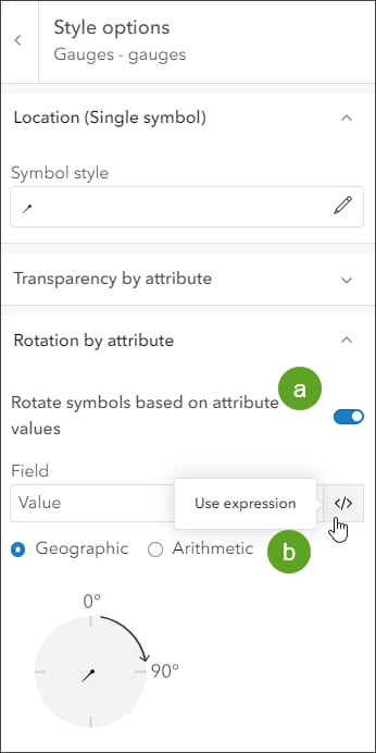 Rotation by attribute