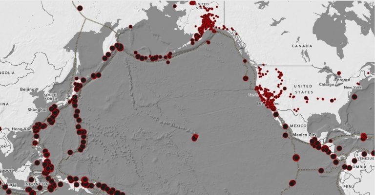 Complete earthquake dataset. Complete earthquake dataset.