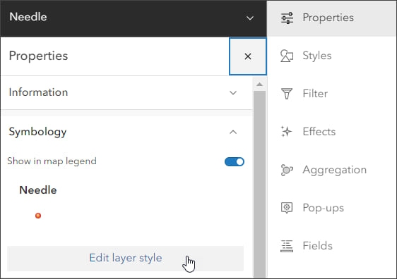 Edit layer style Edit layer style