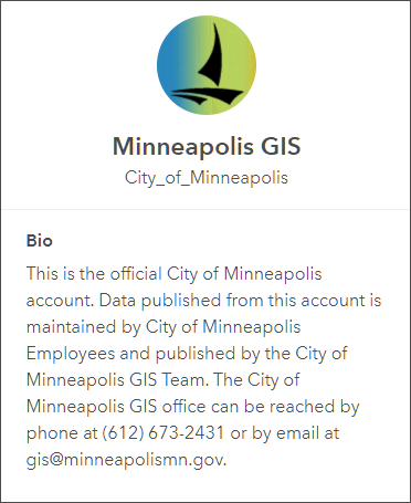 Minneapolis GIS profile Minneapolis GIS profile