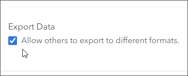 Feature layer export Feature layer export