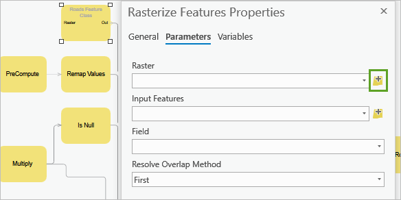 Edit Rasterize function inputs
