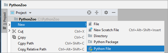 Create a new Python file Create a new Python file